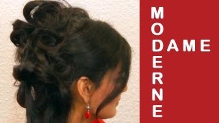 quotModerne Damequot Hochsteckfrisur  für mittel und lange Haare  Haar Tutorial [upl. by Nylesoj]