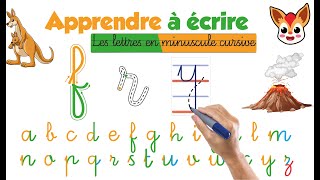 Apprendre à écrire les lettres de lalphabet en minuscule cursive quotaquot à quotzquot en 3 étapes quotBy FINKYquot [upl. by Bellda]