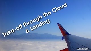 HD Boeing 737 Takeoff amp Landing POV  Southwest Airlines  Flying through the cloud [upl. by Rialb]