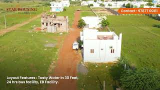 LOW BUDGET RESIDENDIAL amp DTCPRERA APROVEL PLOT FOR SALE MADURAI OTHAKADAI STAR HOUSING 6380056319 [upl. by Noram525]