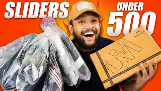 🔥 6 Best SlidersFlipflops Under 500 For Men  Slipper Haul 2023  ONE CHANCE [upl. by Jemena]