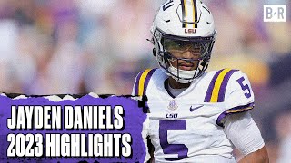 Jayden Daniels Top Plays of 2023 CFB Season [upl. by Friedland548]