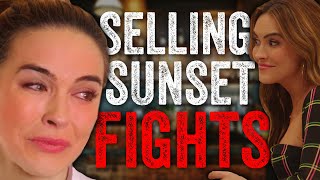 8 BIGGEST Fights on Selling Sunset [upl. by Annayehc281]