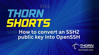 How to convert an SSH2 public key into OpenSSH [upl. by Francie]