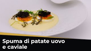 Come fare luovo barzotto  CAVIALE SPUMA DI PATATE E UOVO BARZOTTO [upl. by Ainimreh]