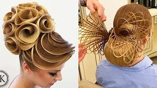 HERMOSOS PEINADOS PARA FIESTAS DE GALA 2018  Beautiful Hairstyles Compilation [upl. by Schnell]