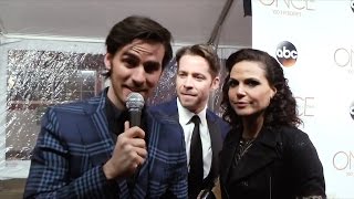 OUATs Colin ODonoghue Sean Maguire amp Lana Parilla on the 100th Ep Red Carpet [upl. by Solomon]