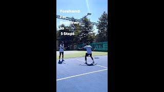 Forehand Lesson For Beginner in 5 Steps  Tennis In HCMC  Tennis Saigon  호치민테니스레슨 [upl. by Warder]