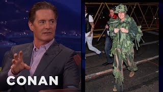 Kyle MacLachlan Is Really Into Halloween  CONAN on TBS [upl. by Derreg416]