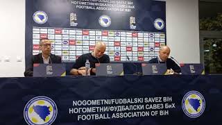 Liga nacija A 2024 BiH  Njemačka 12 konferencija za štampu BiH [upl. by Odama]