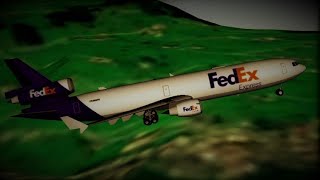 GEO FS  McDonnell Douglas MD11  FedEx  TakeOff From Switzerland [upl. by Ulah]