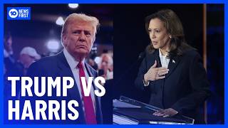 Debate Showdown Harris amp Trump Face Off  10 News First [upl. by Adlev]