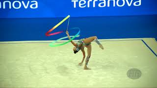 AVERINA Arina RUS  2017 Rhythmic Worlds Pesaro ITA  Qualifications Ribbon [upl. by Gwendolyn]