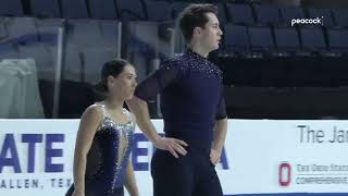 2024 Skate America FS Pairs Practice  Anastasia VaipanLaw amp Luke Digby [upl. by Ojadnama951]