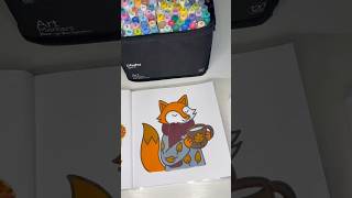 ASMR COLORING  FOX 🦊 voloftpublishing alcoholmarkers colorwithme relaxingcoloring art asmr [upl. by Atalanti]