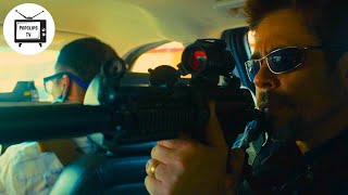 Sicario 2015  Highway clash scene  4k [upl. by Olson]