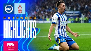 EXTENDED HIGHLIGHTS  Brighton v Forest  Premier League [upl. by Vallery]