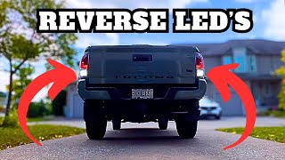 Toyota Tacoma LED Reverse Lights  LASFIT Install amp Comparison [upl. by Nylrats582]