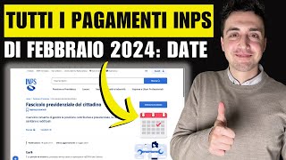 PAGAMENTI Inps FEBBRAIO 2024 tutte le DATE Adi e ritardi Assegno Unico Pensioni Naspi e Bonus [upl. by Thamora536]