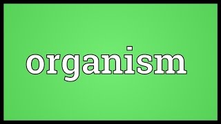 Organism Meaning [upl. by Yrro390]