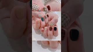 Gingham nail inspiration  ideasnailinspo gingham trending youtube [upl. by Thamos]