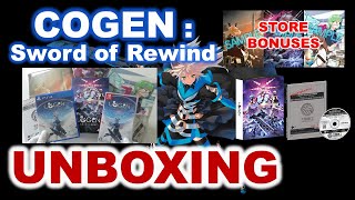 【PS4 amp Switch】Unboxing the Limited Edition of COGEN Sword of Rewind with Store Bonuses [upl. by Billi]