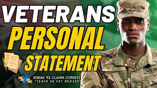 Learn How To Write A Personal Statement For Your VA Disability Claim [upl. by Idnic]