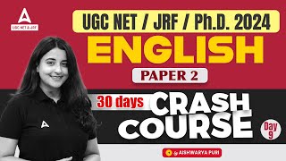 UGC NET English Literature Crash Course 9  English Literature by Aishwarya Puri [upl. by Ariahs]