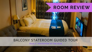 Navigator of the Seas Spacious Balcony Room Review  Royal Caribbean Navigator OTS [upl. by Ailyt]