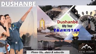 Dushanbe City Tour in HD  Виртуальный тур по городу Душанбе  The Captial of Tajikistan 🇹🇯 [upl. by Helaina]