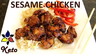 Sesame Chicken that is better than takeout – keto gluten free budget recipe [upl. by Ettenaej]