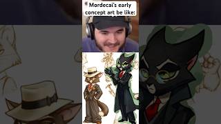 Mordecai’s concept art lackadaisycats lackadaisy animation glitch edit funny memes jschlatt [upl. by Findley]