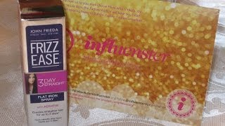 John Frieda Frizz Ease 3Day Straight Flat Iron Spray  Review amp Demo [upl. by Menken]