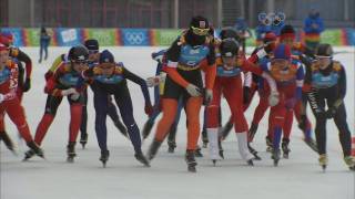 Another win for unstoppable De Neeling  Innsbruck 2012 Speed Skating Ladies Mass Start [upl. by Anaul57]