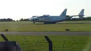 Antonov AN225 Landing at East Midlands airport 12th June 2014 [upl. by Schreibman889]