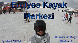 Erciyes Kayak Merkezi Hisarcık Kapı Tüm Pistler 2024 [upl. by Justicz873]