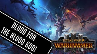 BLOOD FOR THE BLOOD GOD SKULLS FOR THE SKULL THRONE  Total War Warhammer 3 Launch Trailer [upl. by Cindee]