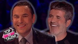 TOP 10 FUNNIEST Judge Moments On Britains Got Talent [upl. by Esalb5]