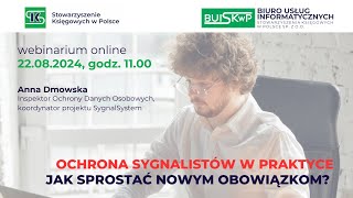 Ochrona Sygnalistów w praktyce – Jak sprostać nowym obowiązkom [upl. by Inhoj]