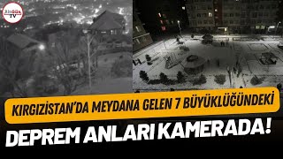 Kırgızistandaki 7 büyüklüğündeki depremin görüntüleri ortaya çıktı [upl. by Salkcin756]