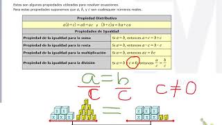 propiedad distributiva y propiedades de la igualdad [upl. by Banky358]