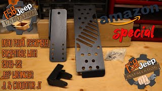 Dead Pedal Assembly compatible with Jeep Wrangler JL amp Gladiator JT [upl. by Arimaj877]