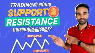 How to use Support and Resistance Levels for Trading in Tamil  Trading Tamil [upl. by Adalia103]