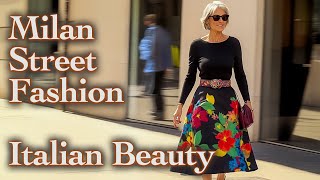 🍁 Fall 2024 Milan Street Fashion Elegant Chic looks for every day New season  new trends [upl. by Alansen]