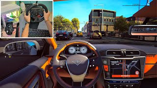 Day 7  Realistic Taxi Driving Following Traffic Rules  Taxi Life City Driving Simulator Gameplay [upl. by Akyeluz]