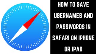 How to Save Usernames and Passwords in Safari on iPhone or iPad [upl. by Aivatnahs]