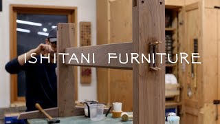 ISHITANI  Making a Walnut Trestle Table [upl. by Aisats233]