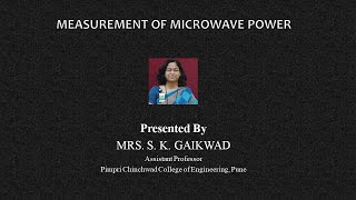 ‏Microwave power Measurement [upl. by Nylhtak796]