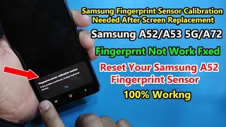 How to Fix fingerprint issues On Samsung A52A535GA72  Finger Not Work After LCD Replac  2023 [upl. by Atiuqam]