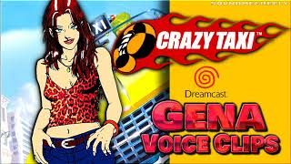 All Gena Voice Clips • Crazy Taxi 1999 • Sega Dreamcast Lisle Wilkerson Voice Lines [upl. by Anevad]